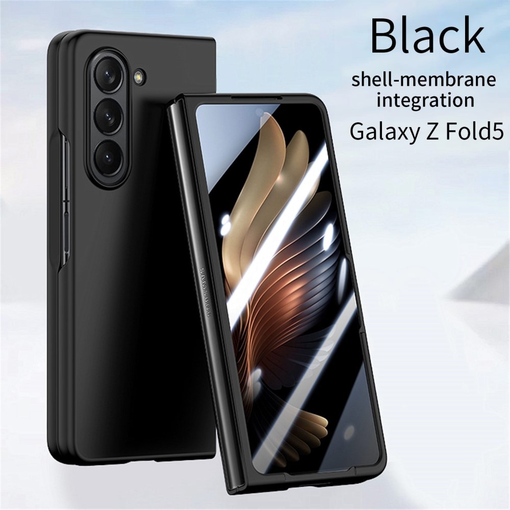 Samsung Galaxy Z Fold 5 Hard Case with built-in screen protector Black