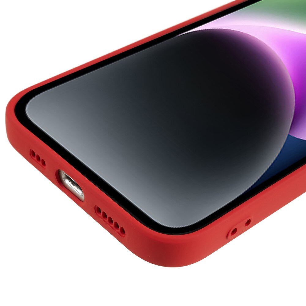 iPhone 15 Shock-resistant TPU Case Red