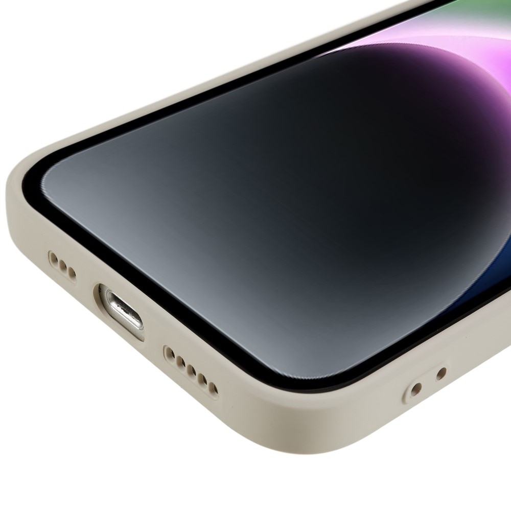 iPhone 15 Shock-resistant TPU Case Beige