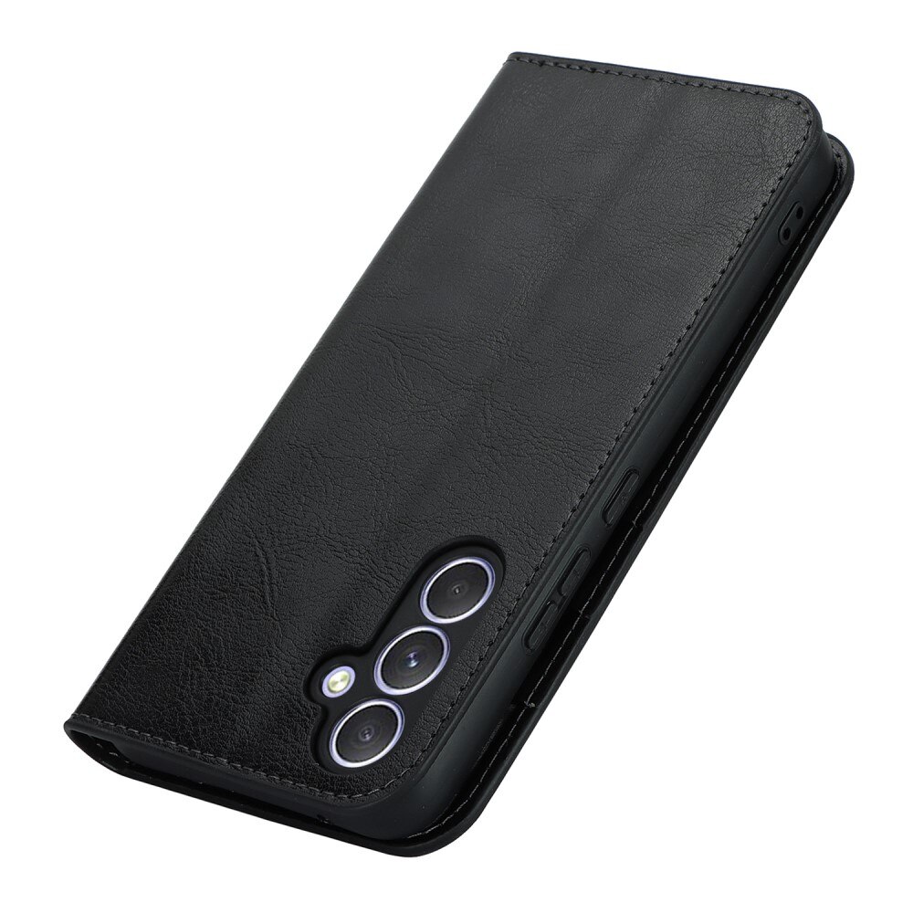 Samsung Galaxy A54 Genuine Leather Wallet Case Black