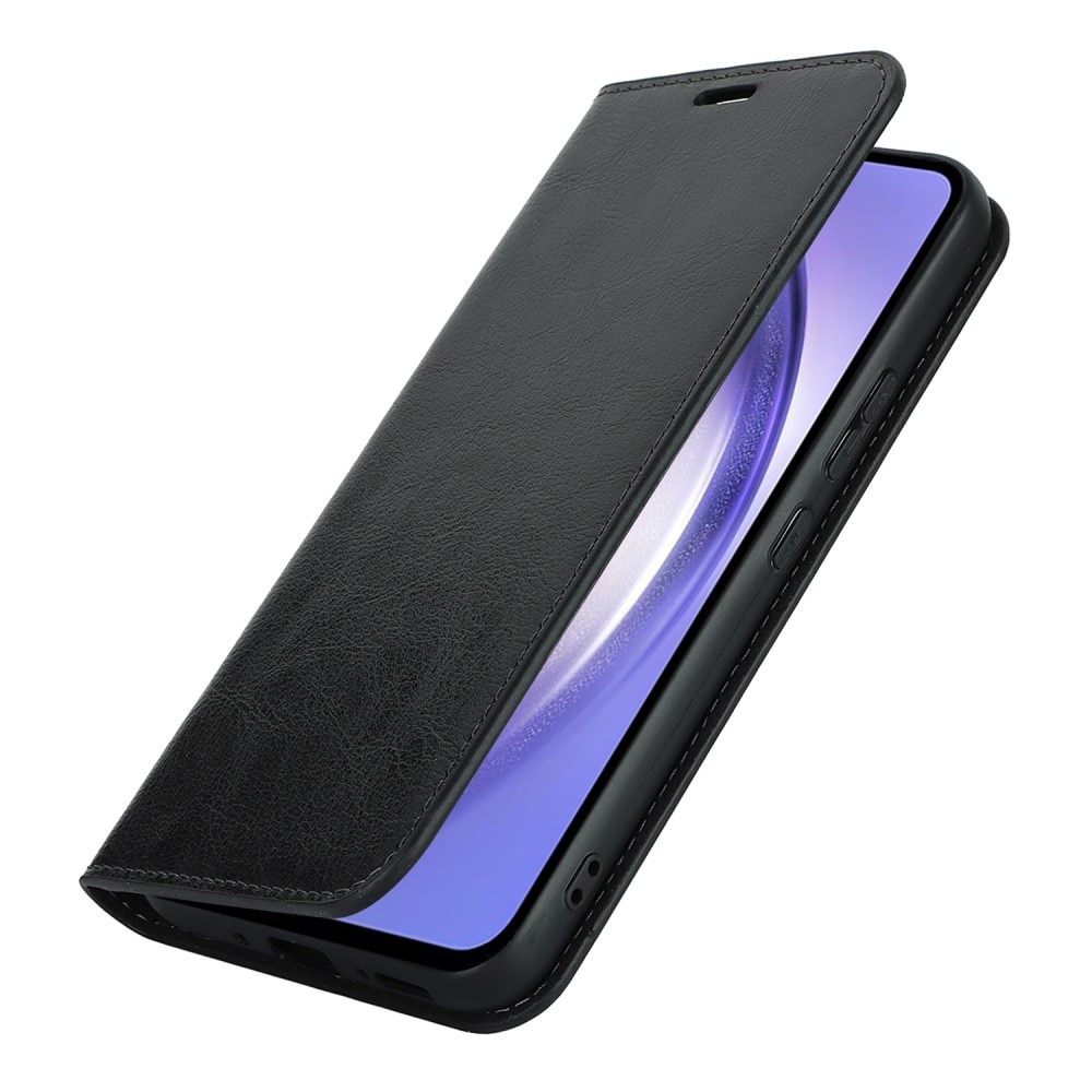 Samsung Galaxy A54 Genuine Leather Wallet Case Black