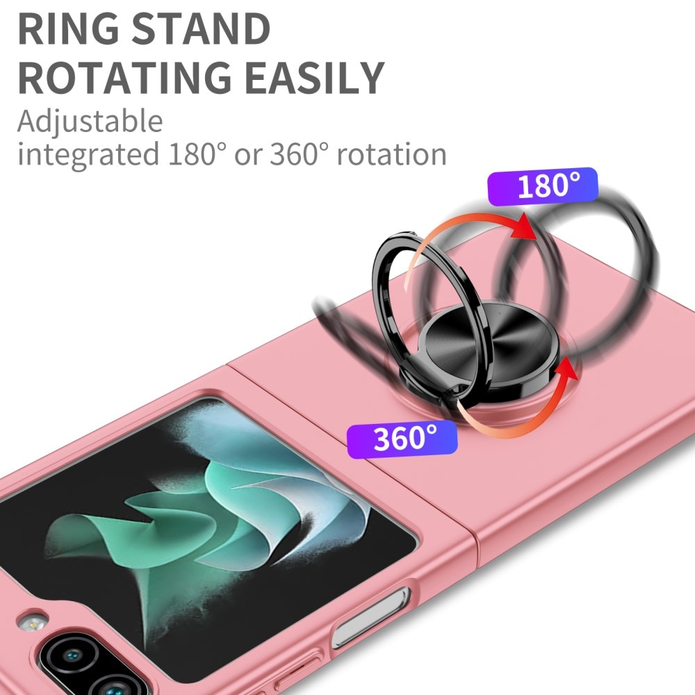 Samsung Galaxy Z Flip 5 Magnetic Case with ring holder Pink