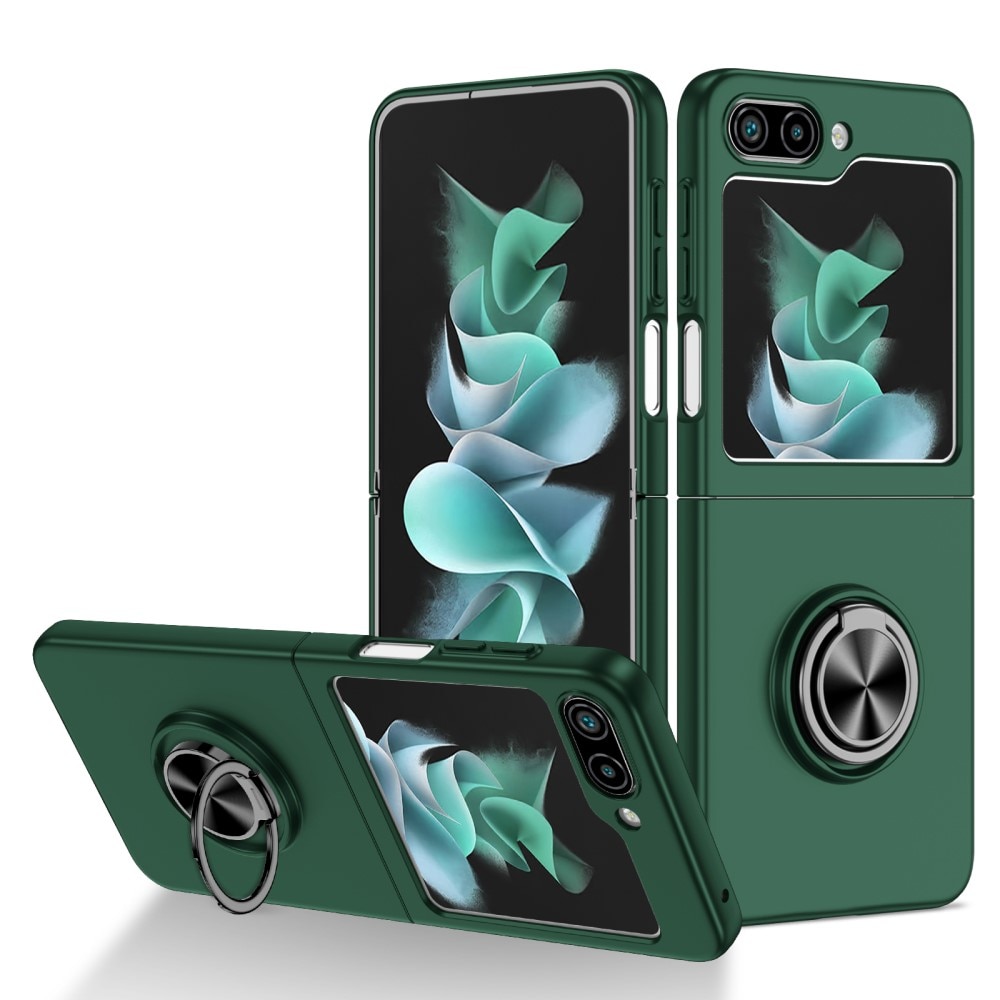 Samsung Galaxy Z Flip 5 Magnetic Case with ring holder Green