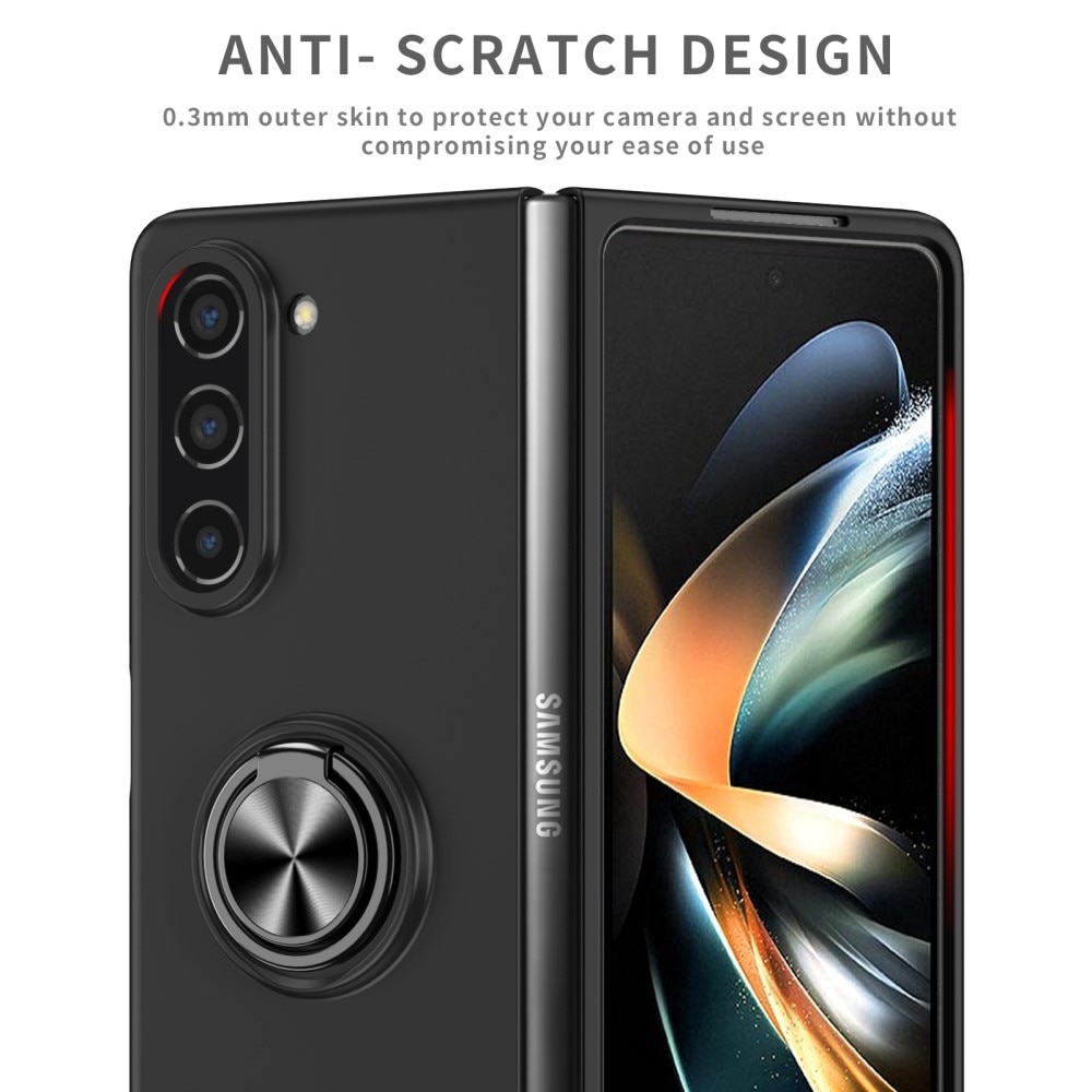 Samsung Galaxy Z Fold 5 Magnetic Case with ring holder Black