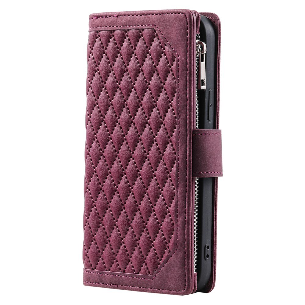 iPhone 15 Plus Wallet/Purse Quilted White
