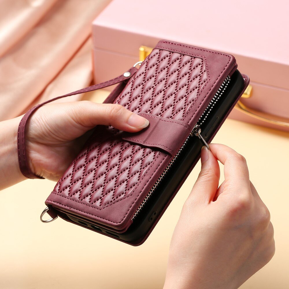 iPhone 15 Plus Wallet/Purse Quilted White