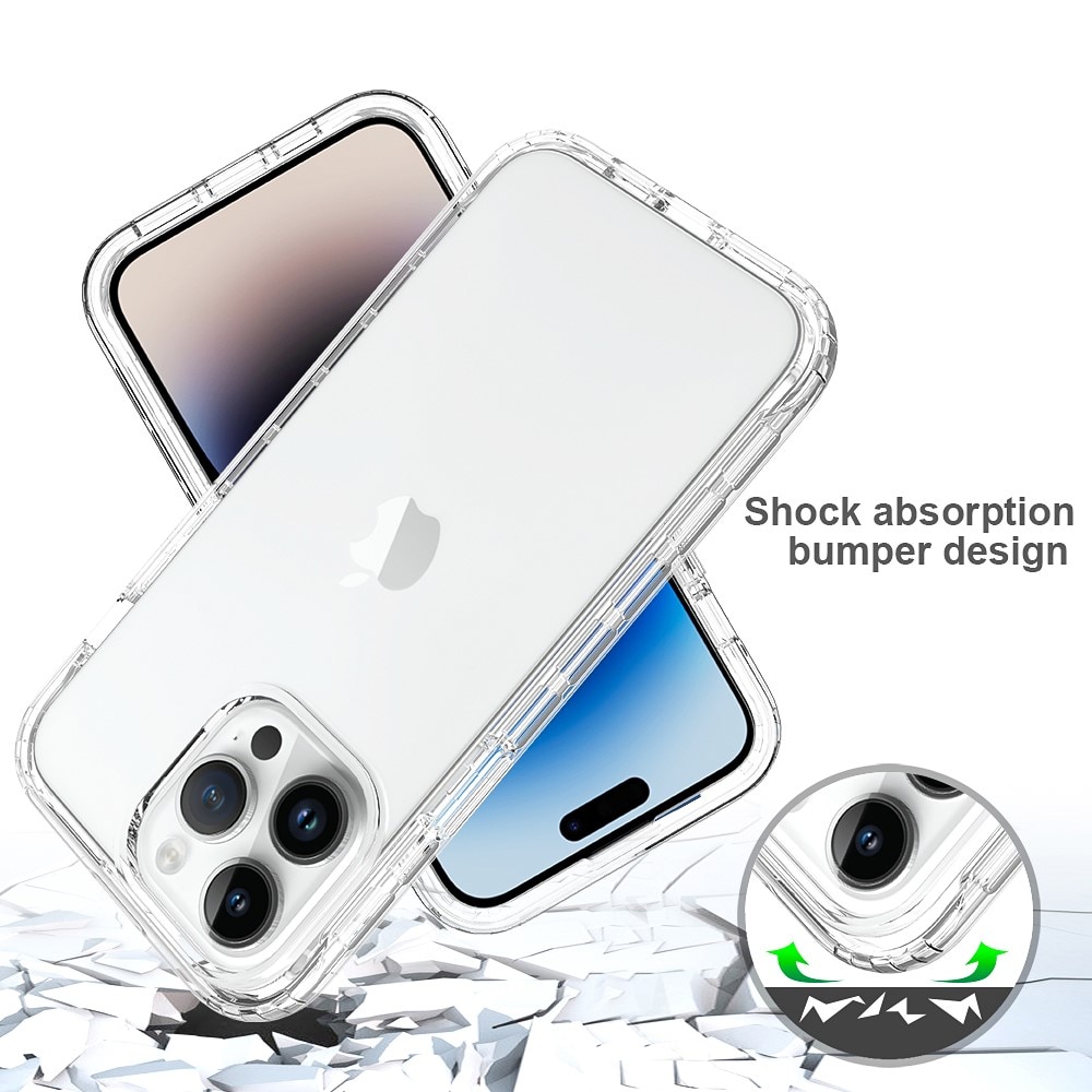 iPhone 15 Pro Max Full Protection Case Transparent