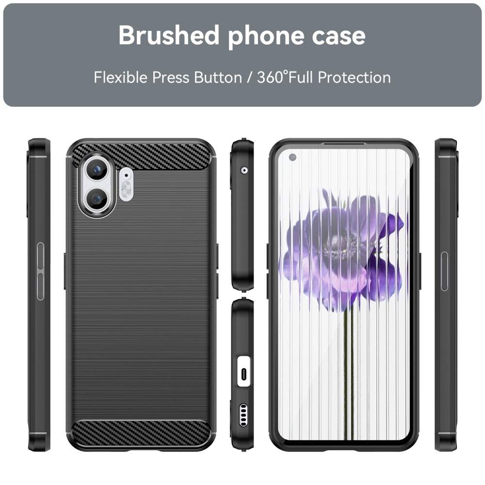 Nothing Phone 2 Brushed TPU Case Black