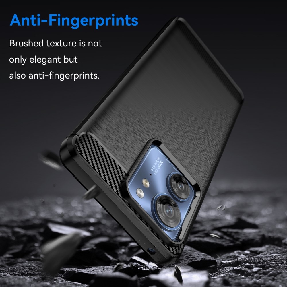 Motorola Edge 40 Brushed TPU Case Black