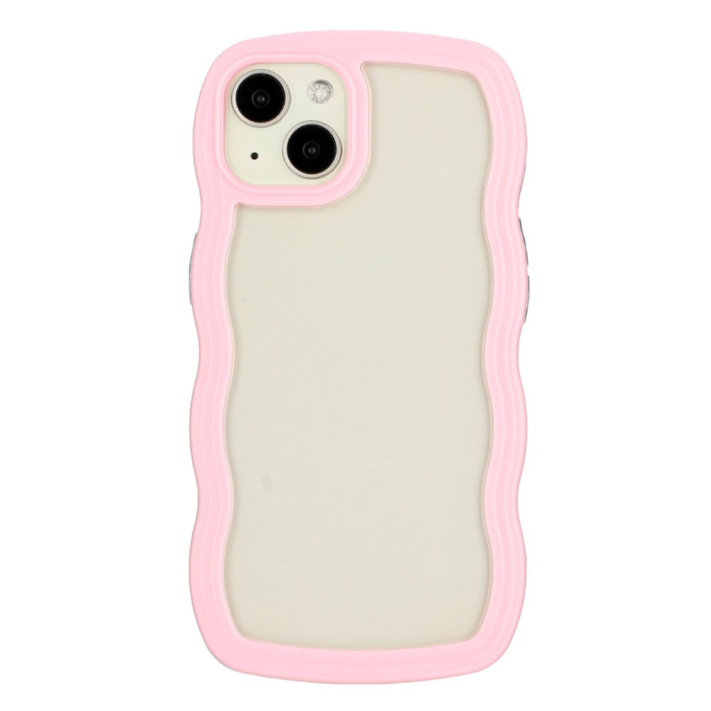 iPhone 15 Wavy Edge Case Pink