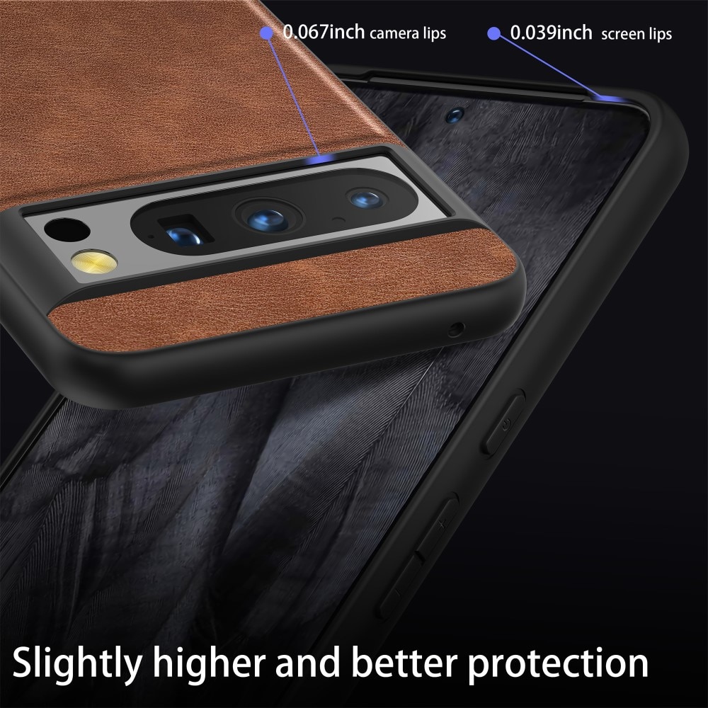 Google Pixel 8 Pro Leather Case Brown