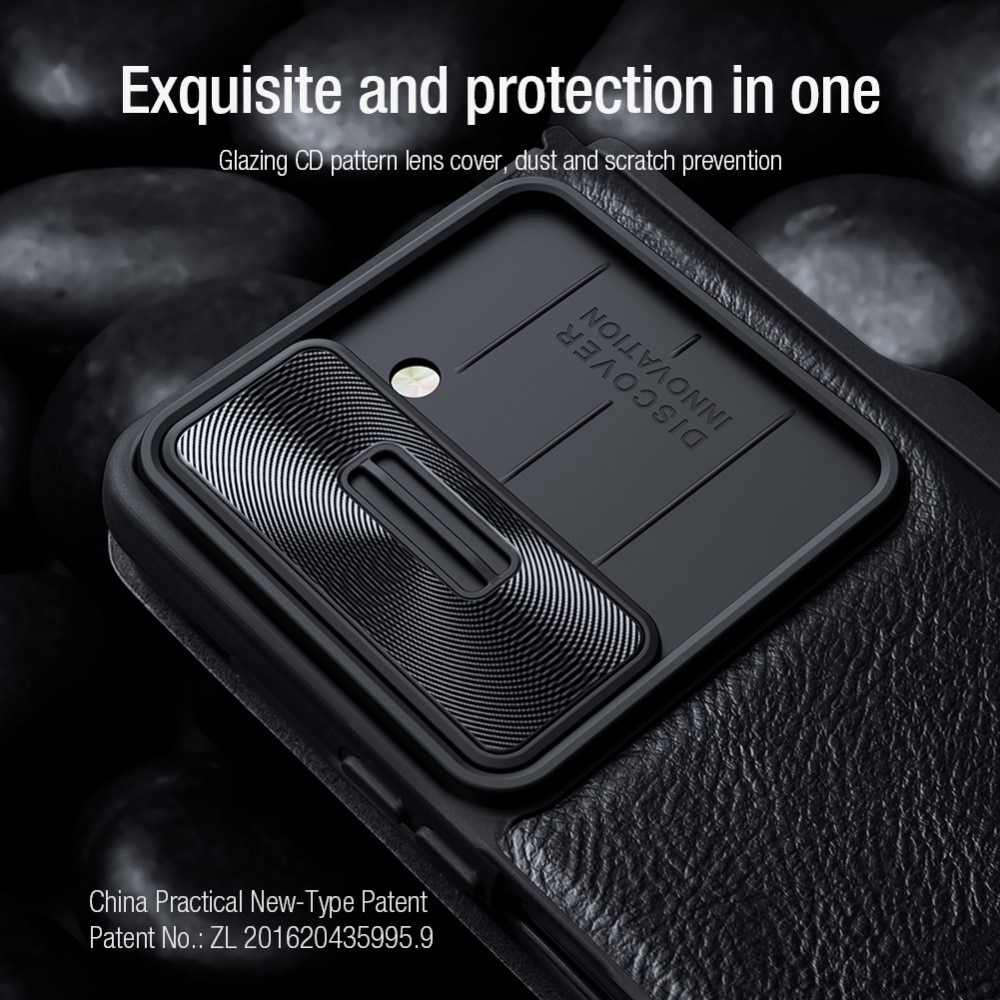 Samsung Galaxy Z Fold 5 Qin Pro CamShield with Pen slot Black