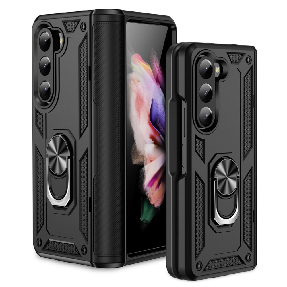 Samsung Galaxy Z Fold 6 Hybrid Case Tech Ring Black