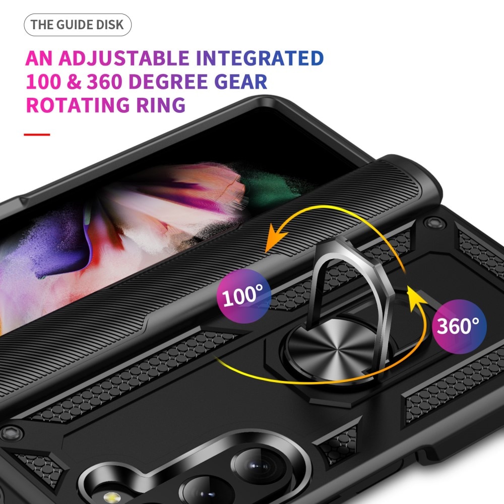 Samsung Galaxy Z Fold 5 Hybrid Case Tech Ring Black