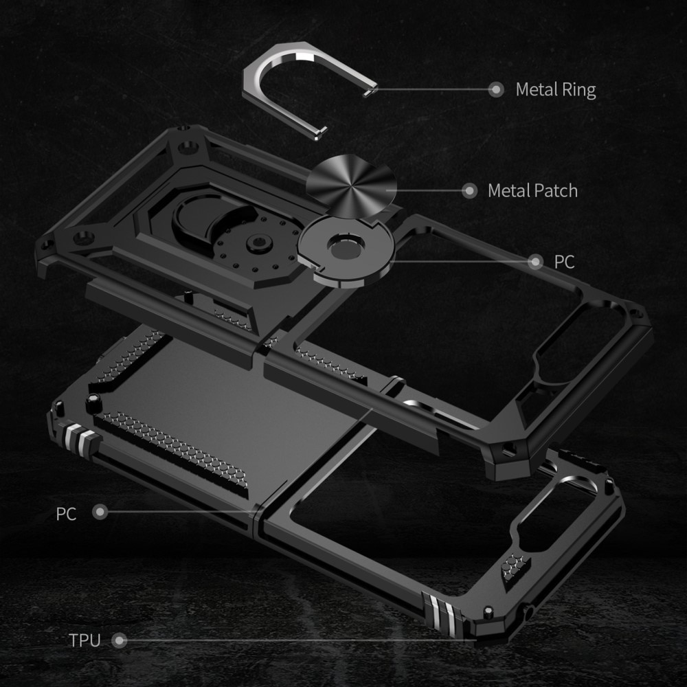 Samsung Galaxy Z Flip 5 Hybrid Case Tech Ring Black