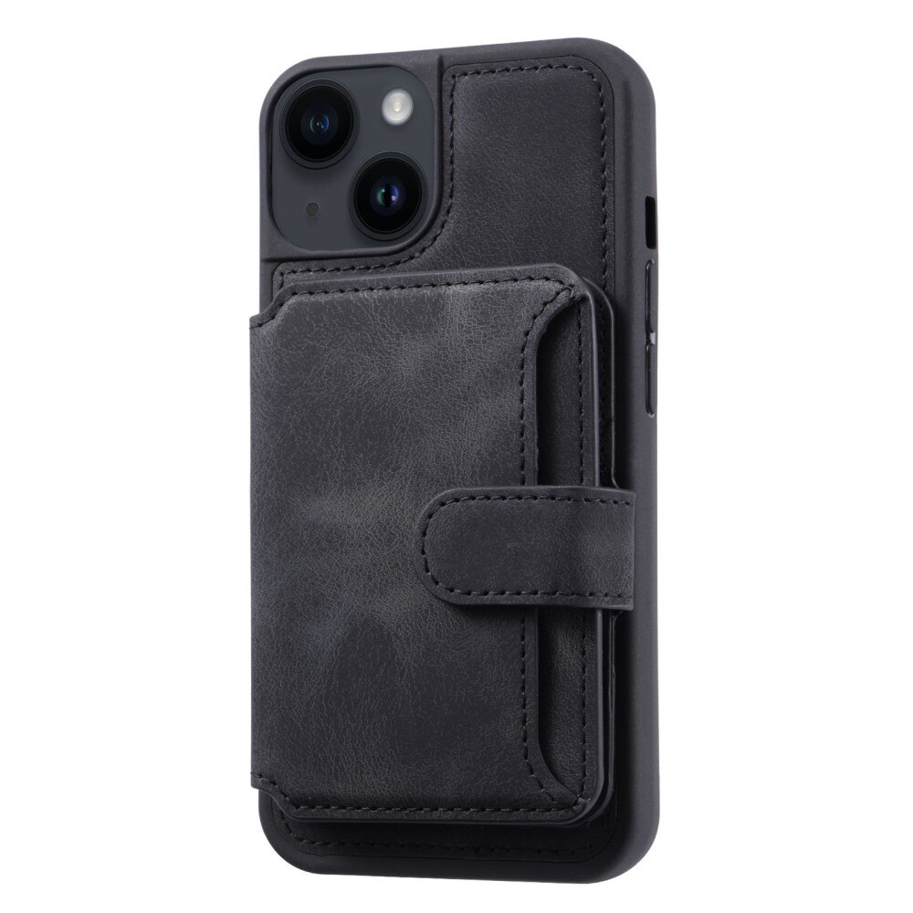 iPhone 15 RFID blocking Multi-slot Cover Black