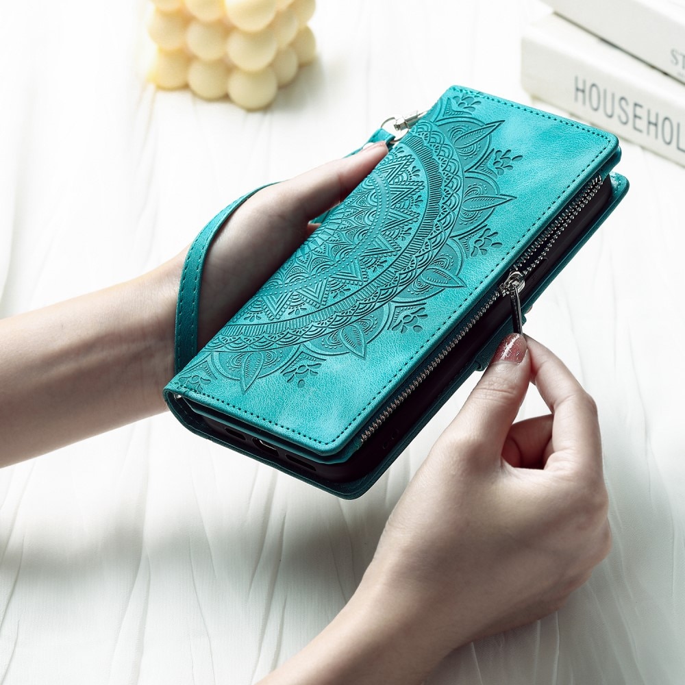 Samsung Galaxy S23 FE Wallet/Purse Mandala Green