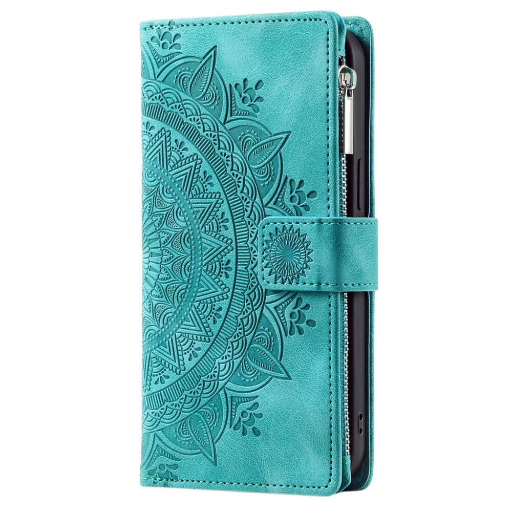 Samsung Galaxy S23 FE Wallet/Purse Mandala Green