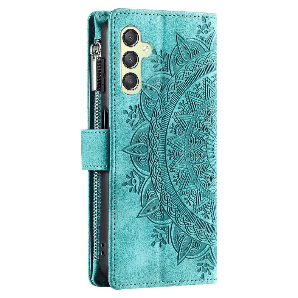 Samsung Galaxy S23 FE Wallet/Purse Mandala Green