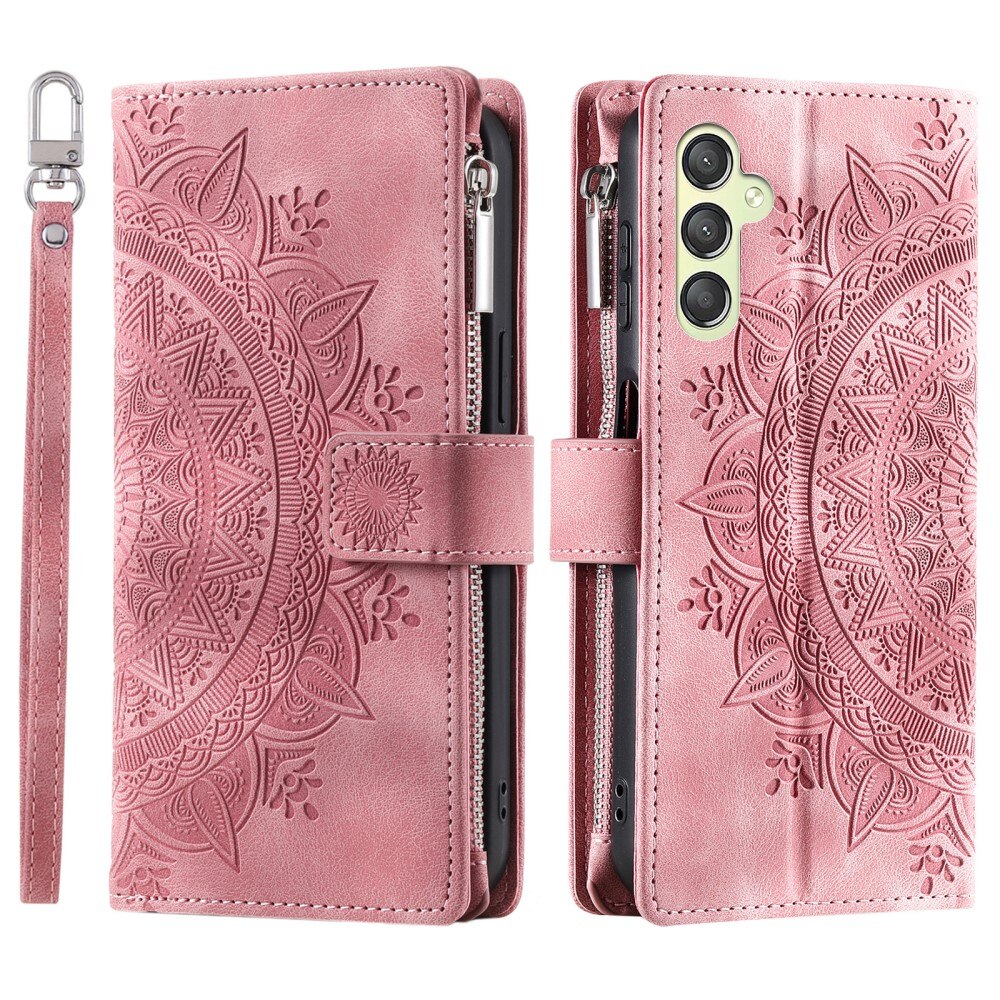 Samsung Galaxy S23 FE Wallet/Purse Mandala Pink