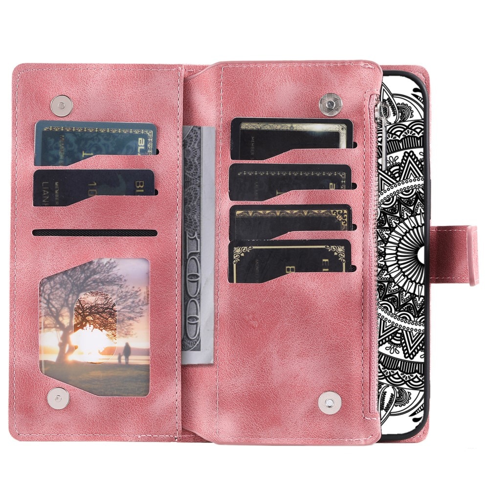 Samsung Galaxy S23 FE Wallet/Purse Mandala Pink