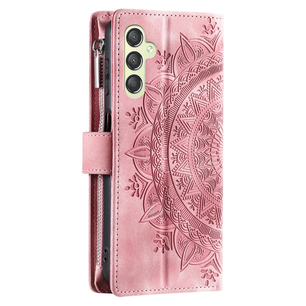 Samsung Galaxy S23 FE Wallet/Purse Mandala Pink