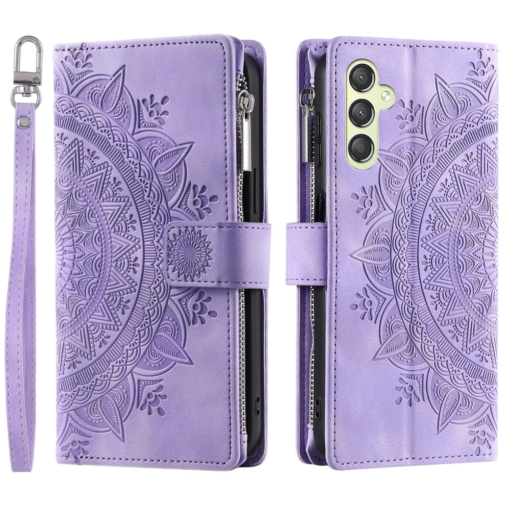 Samsung Galaxy S23 FE Wallet/Purse Mandala Purple