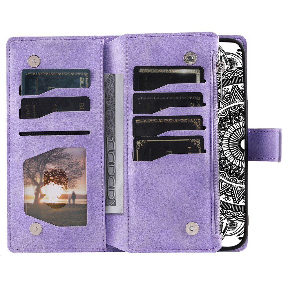 Samsung Galaxy S23 FE Wallet/Purse Mandala Purple