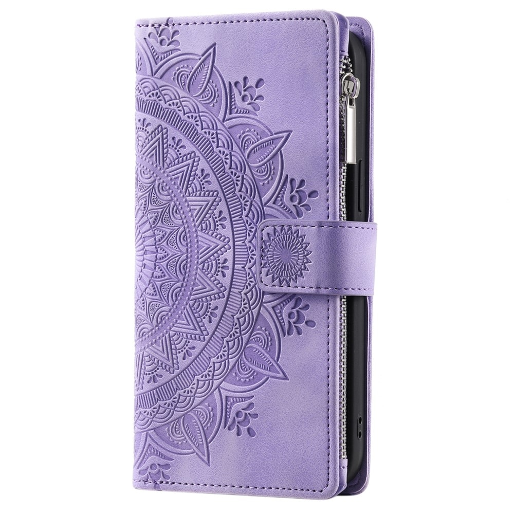 Samsung Galaxy S23 FE Wallet/Purse Mandala Purple