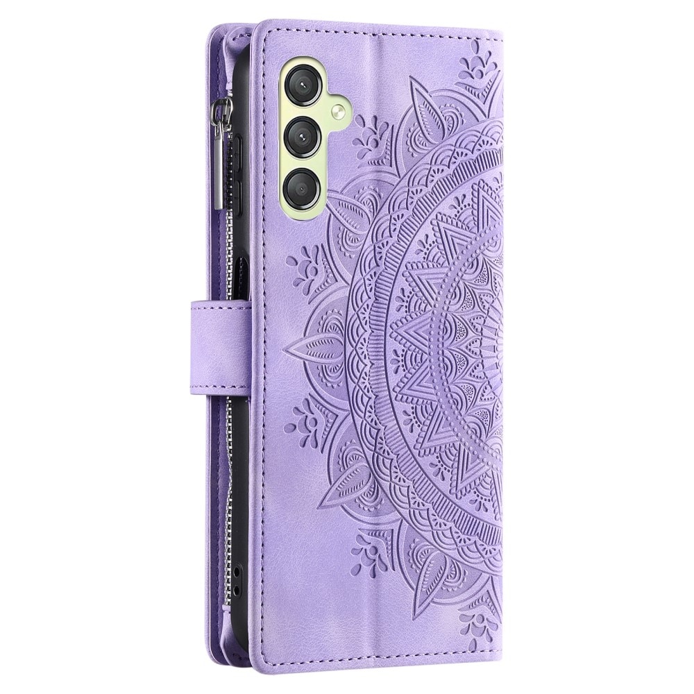 Samsung Galaxy S23 FE Wallet/Purse Mandala Purple