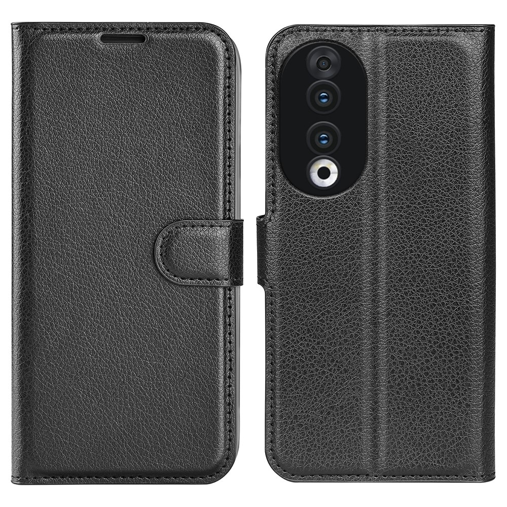 Honor 90 Wallet Book Cover Black