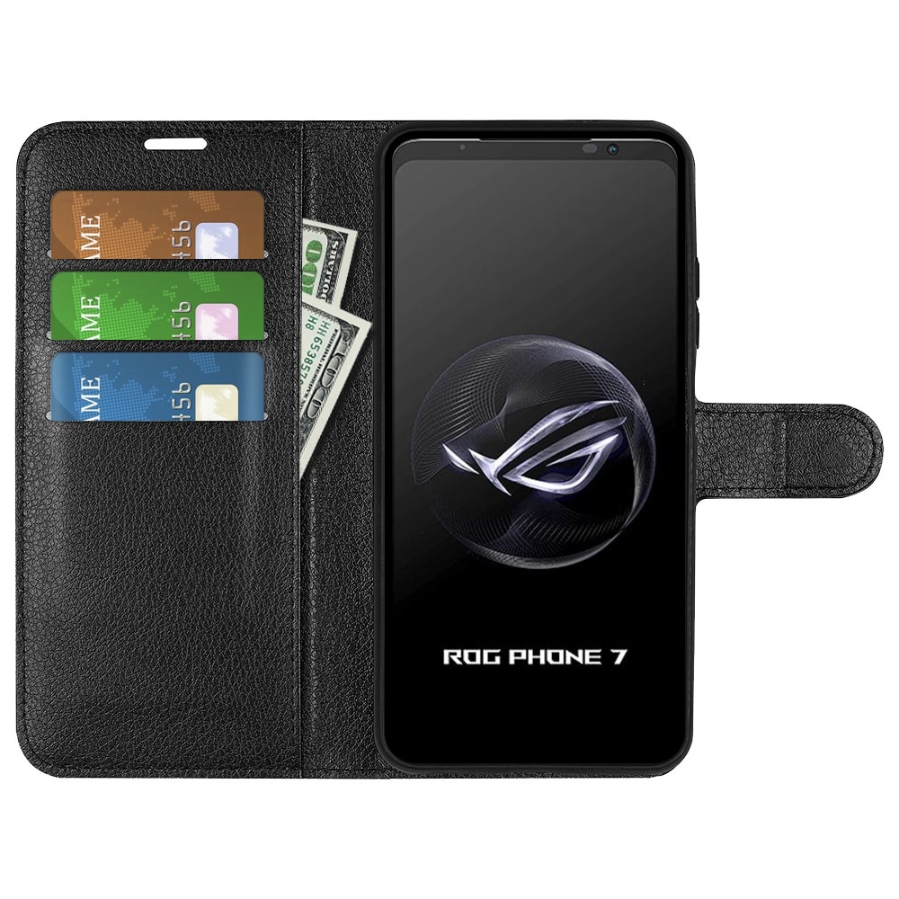 Asus ROG Phone 7 Wallet Book Cover Black