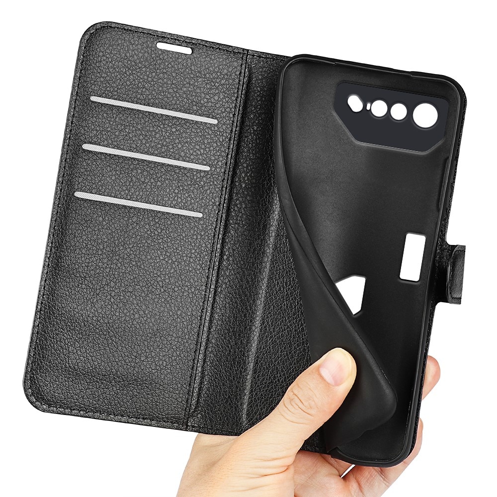 Asus ROG Phone 7 Wallet Book Cover Black