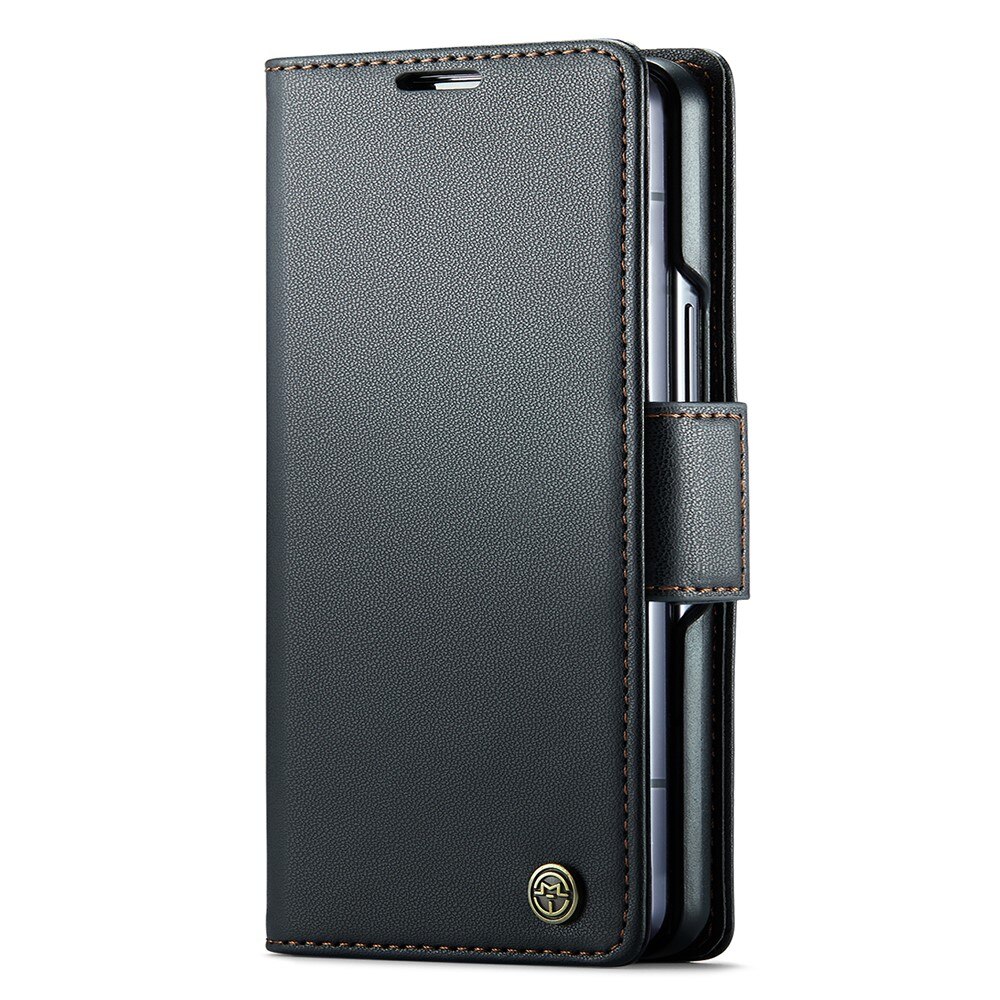 Google Pixel Fold RFID blocking Slim Wallet Case Black