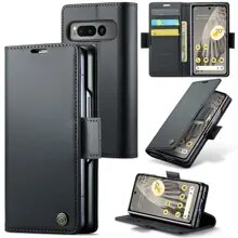 Google Pixel Fold RFID blocking Slim Wallet Case Black