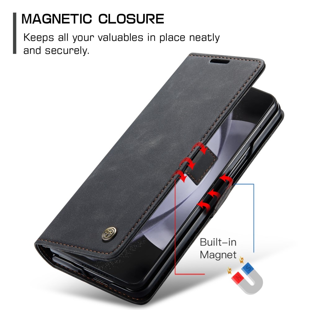 Samsung Galaxy Z Fold 5 Slim Wallet Case Black