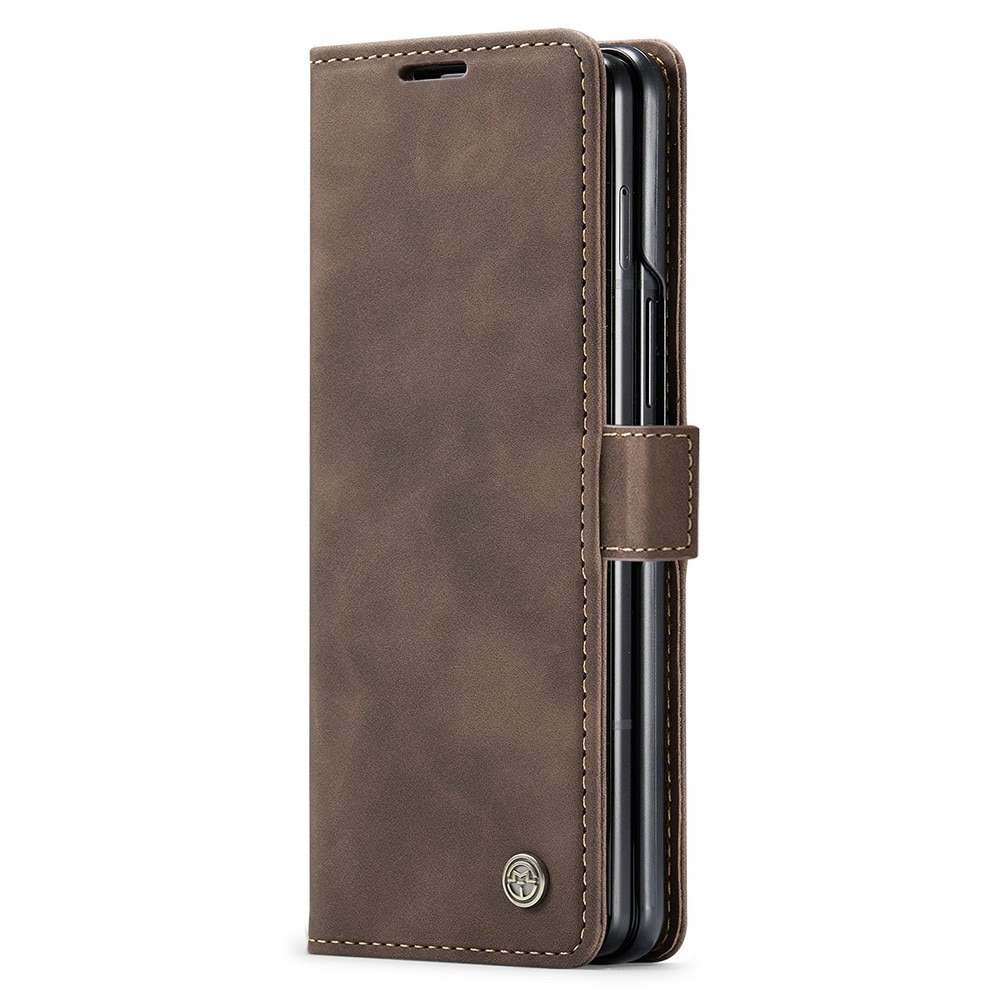 Samsung Galaxy Z Fold 5 Slim Wallet Case Brown