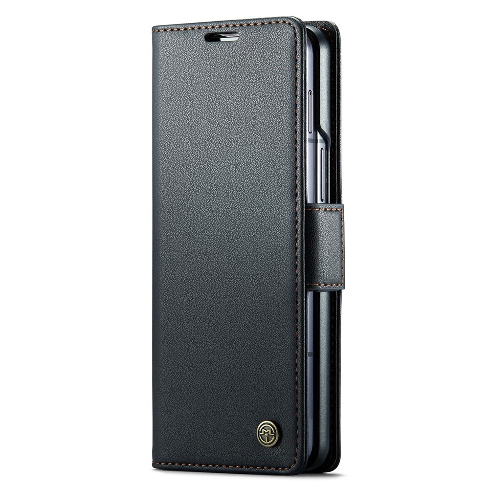 Samsung Galaxy Z Fold 5 RFID blocking Slim Wallet Case Black