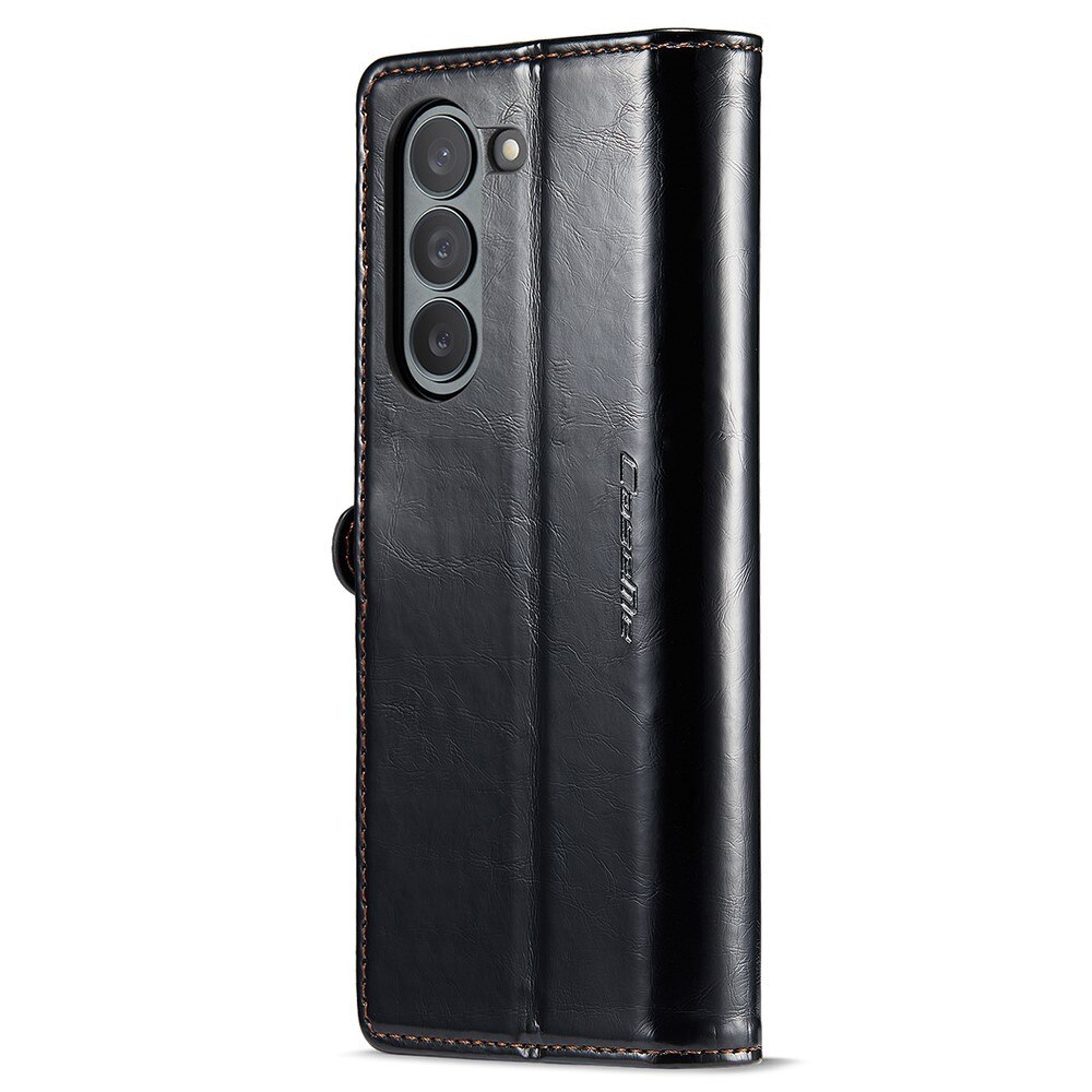 Samsung Galaxy Z Fold 5 Leather Cover Black