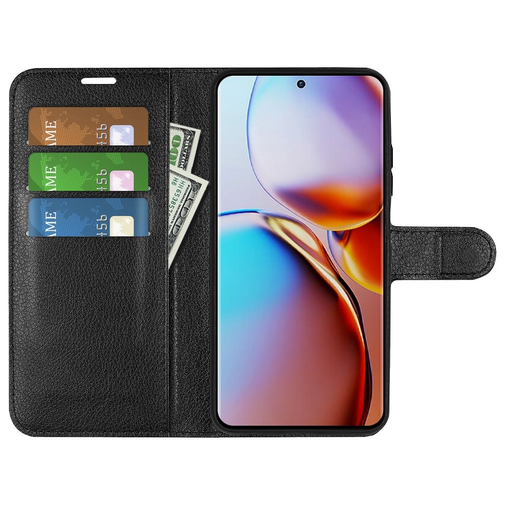 Motorola Edge 40 Pro Wallet Book Cover Black