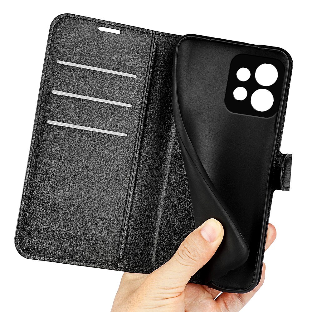 Motorola Edge 40 Pro Wallet Book Cover Black