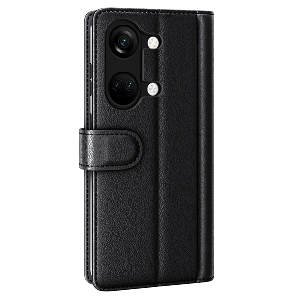 OnePlus Nord 3 Genuine Leather Wallet Case Black