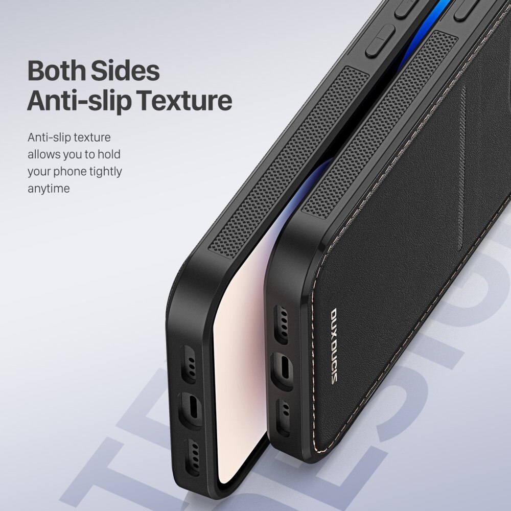 iPhone 15 Pro Rafi Series RFID MagSafe Wallet Stand Case Black