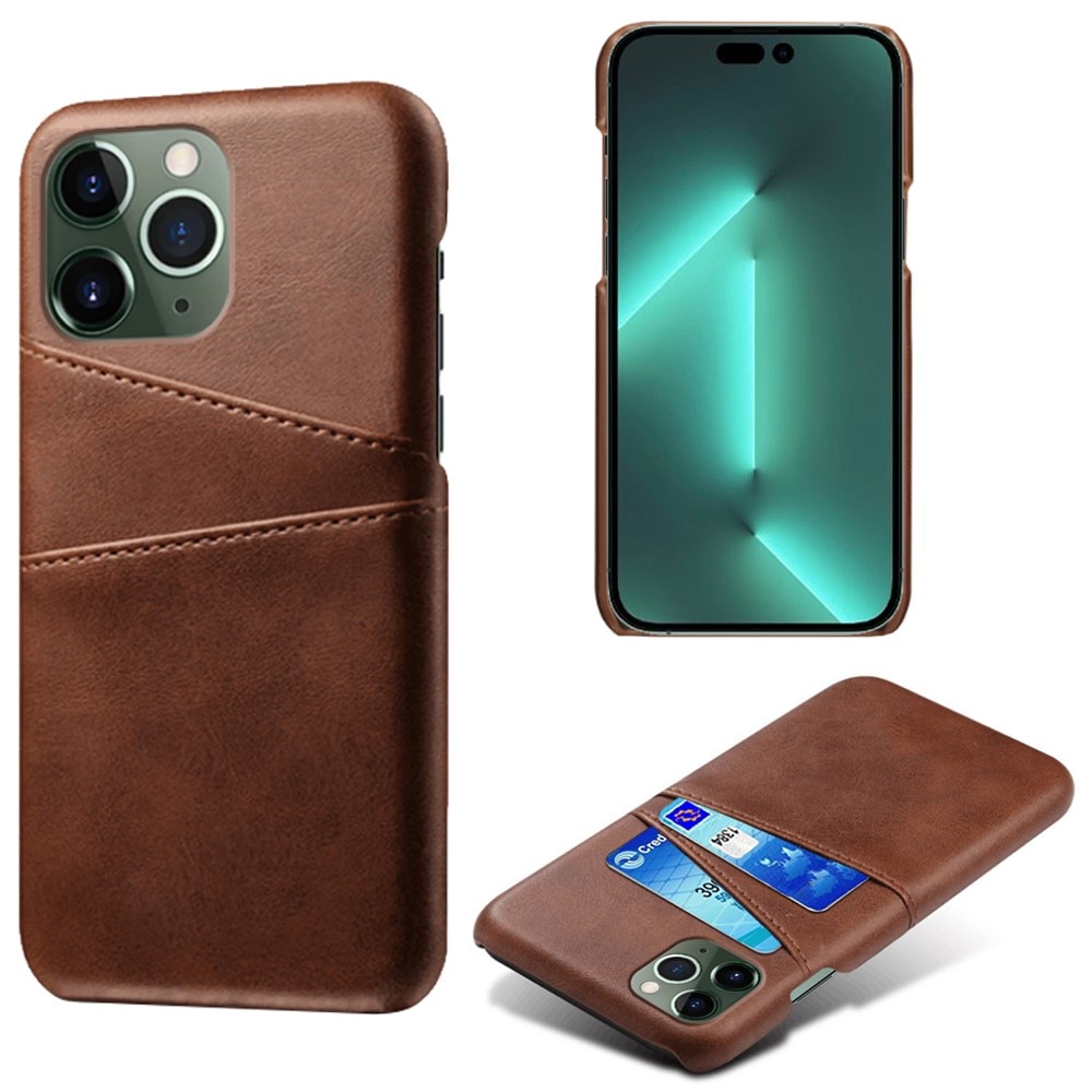 iPhone 15 Pro Max Card Slots Case Brown
