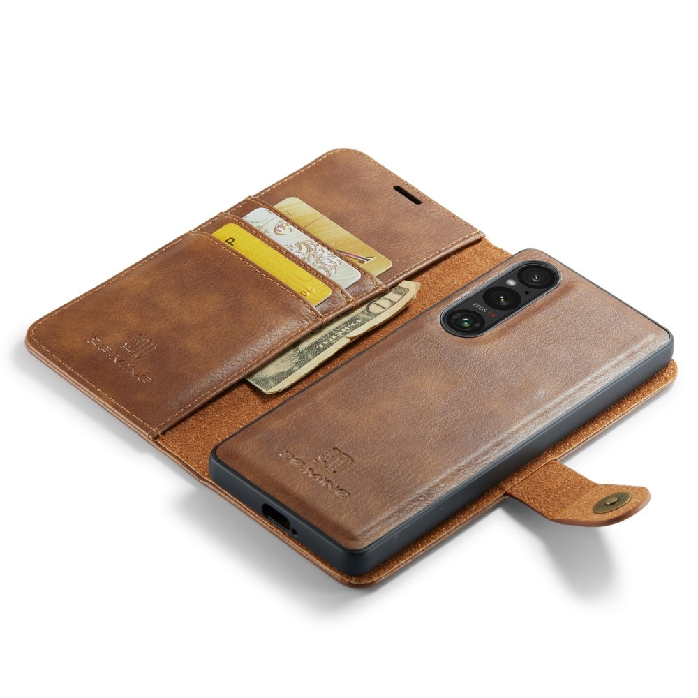 Sony Xperia 1 V Magnet Wallet Cognac