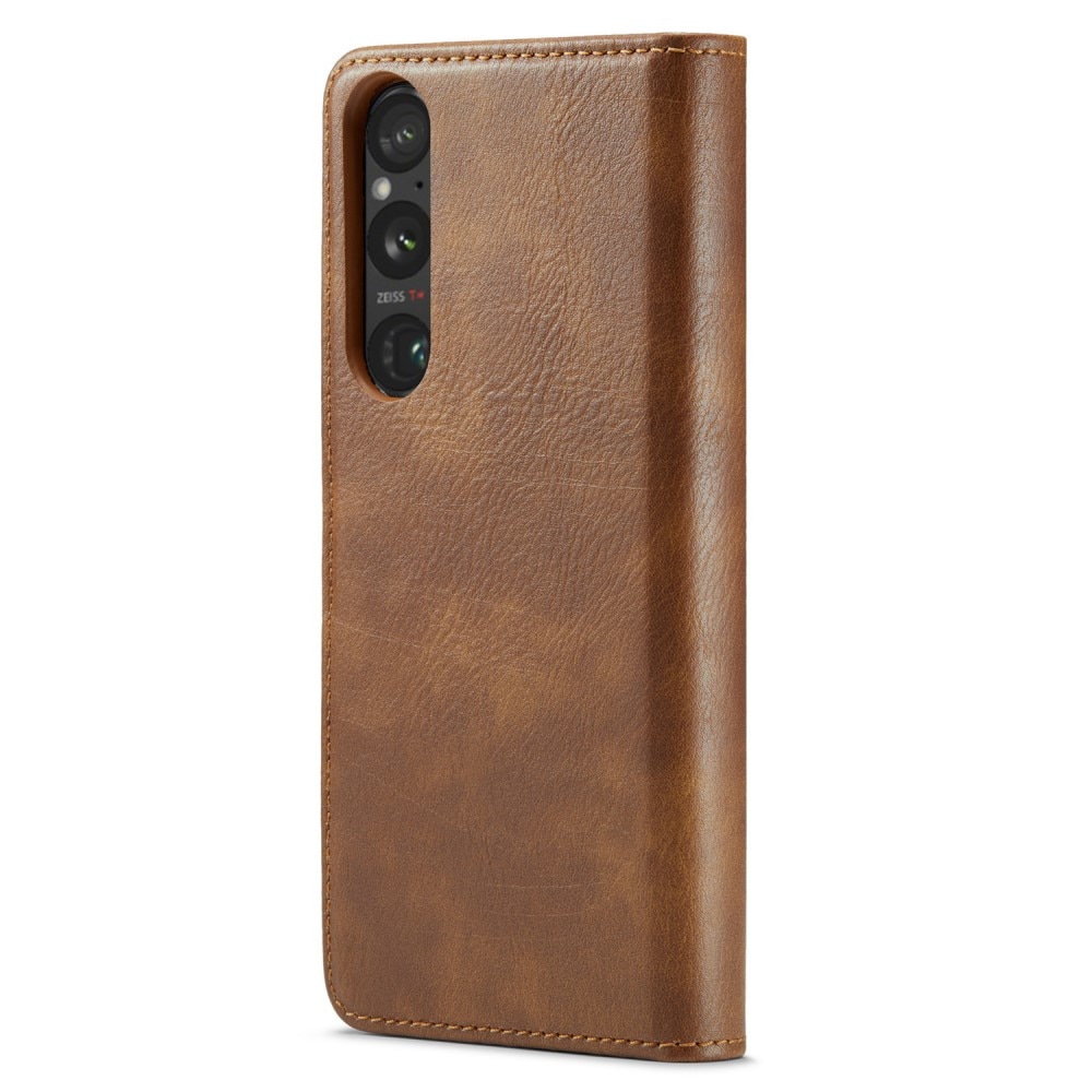 Sony Xperia 1 V Magnet Wallet Cognac