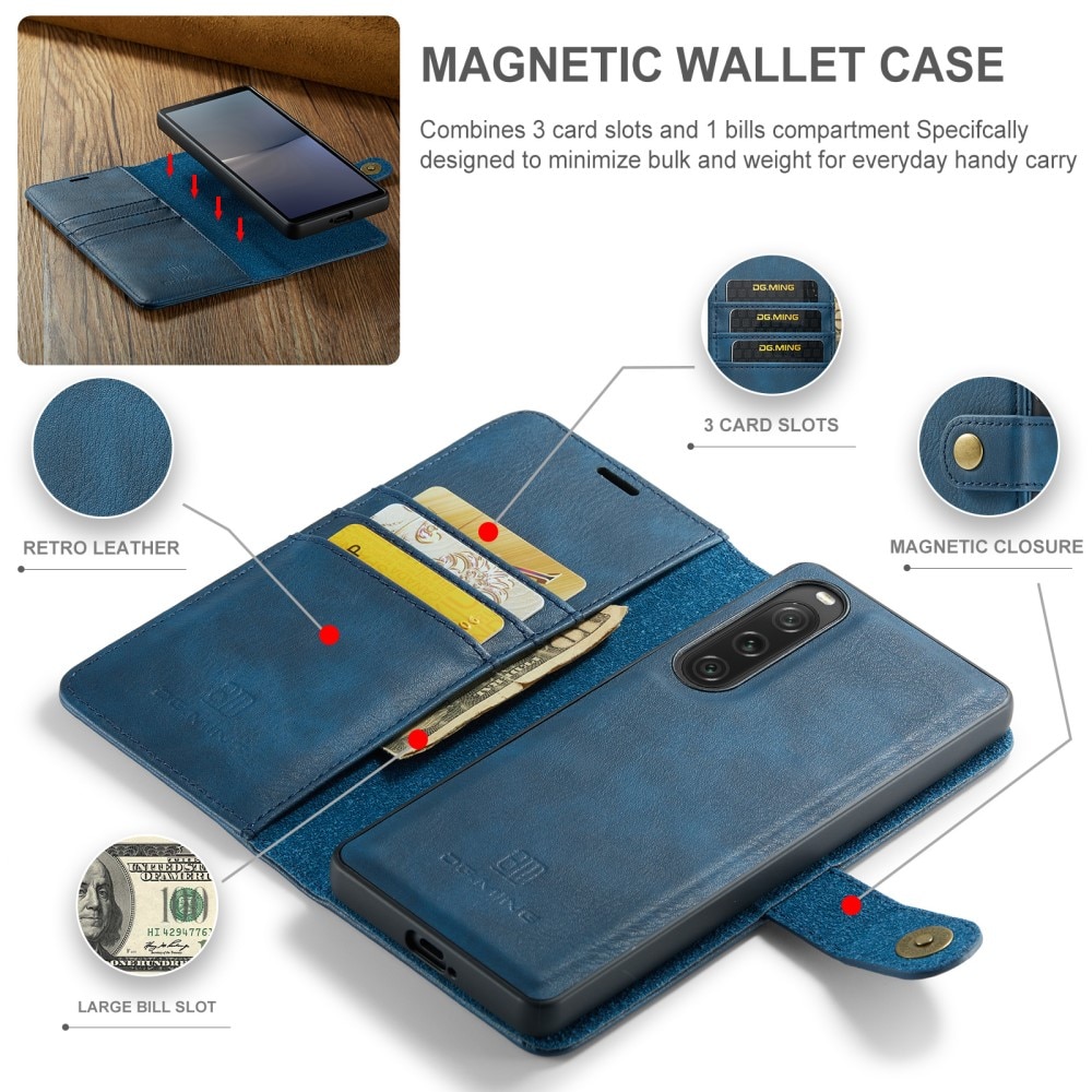 Sony Xperia 10 V Magnet Wallet Blue