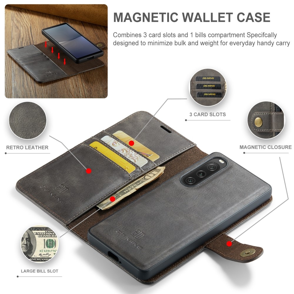 Sony Xperia 10 V Magnet Wallet Brown