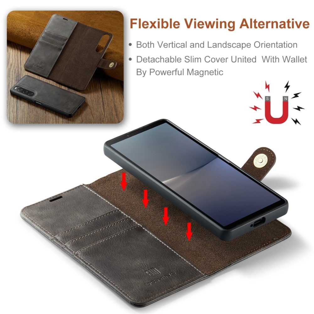 Sony Xperia 10 V Magnet Wallet Brown