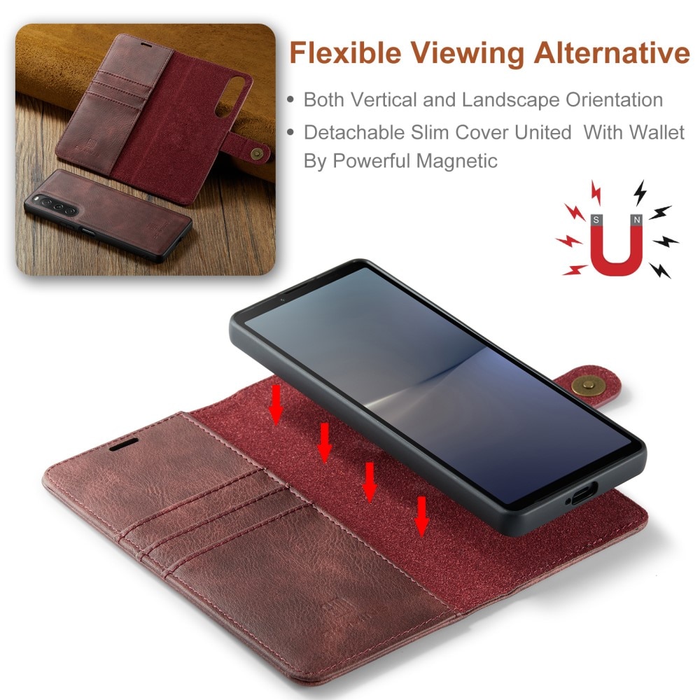 Sony Xperia 10 V Magnet Wallet Red